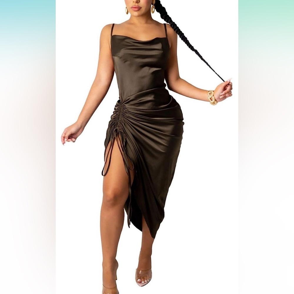 Satin plus Size dress